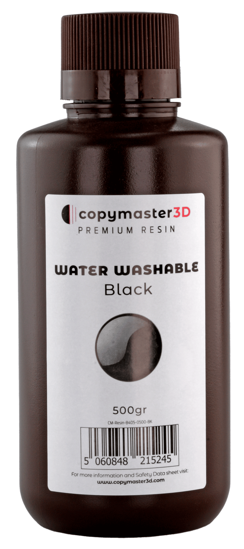 Copymaster3D Water Washable UV Resin - 500 ml - Black