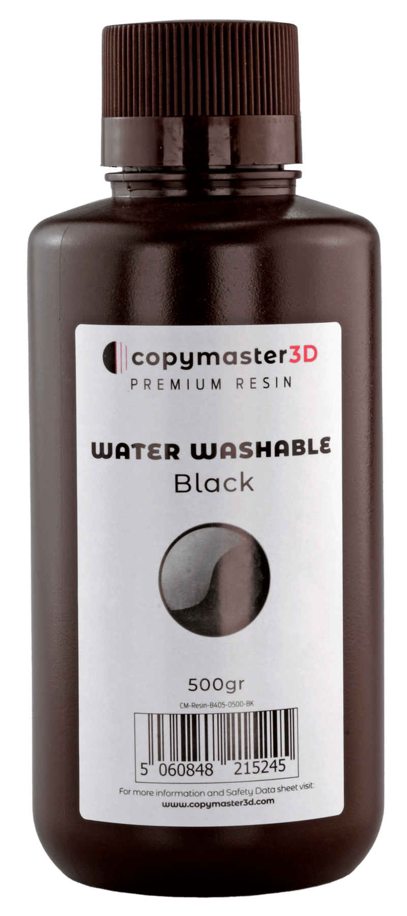 Copymaster3D Water Washable UV Resin - 500 ml - Black