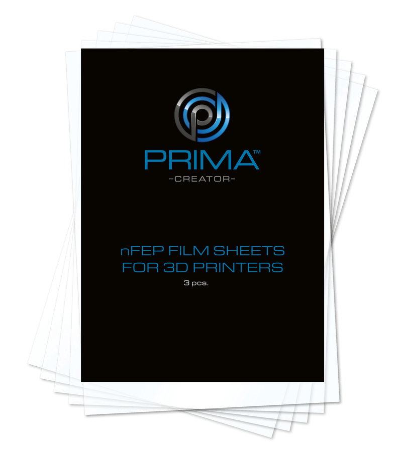 PrimaCreator nFEP Film Sheets for 3D Printers - 140 x 200 mm - 3-pack