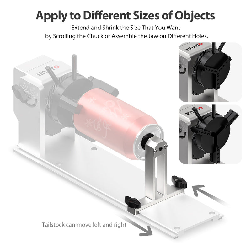 Ortur Y-axis Rotary Chuck