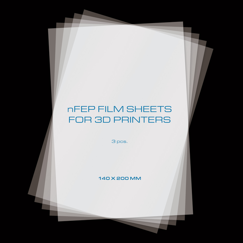 PrimaCreator nFEP Film Sheets for 3D Printers - 140 x 200 mm - 3-pack