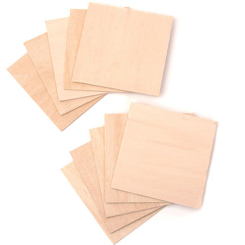 Snapmaker Blank Wood Squares (10-Pack)