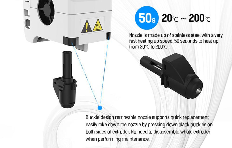 Flashforge Adventurer - Nozzle Assembly - 0,3 mm