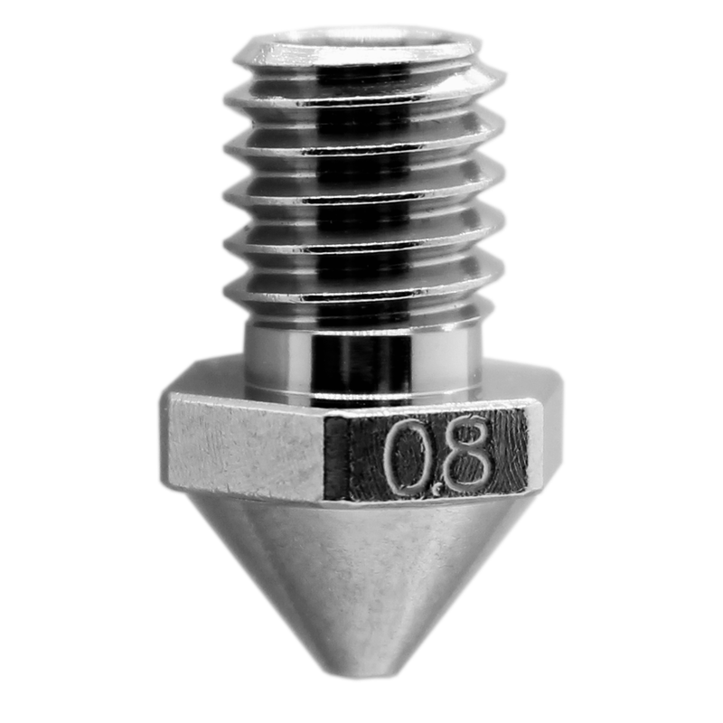 Micro Swiss Brass Plated Wear Resistant Nozzle for Flashforge Creator Pro 3