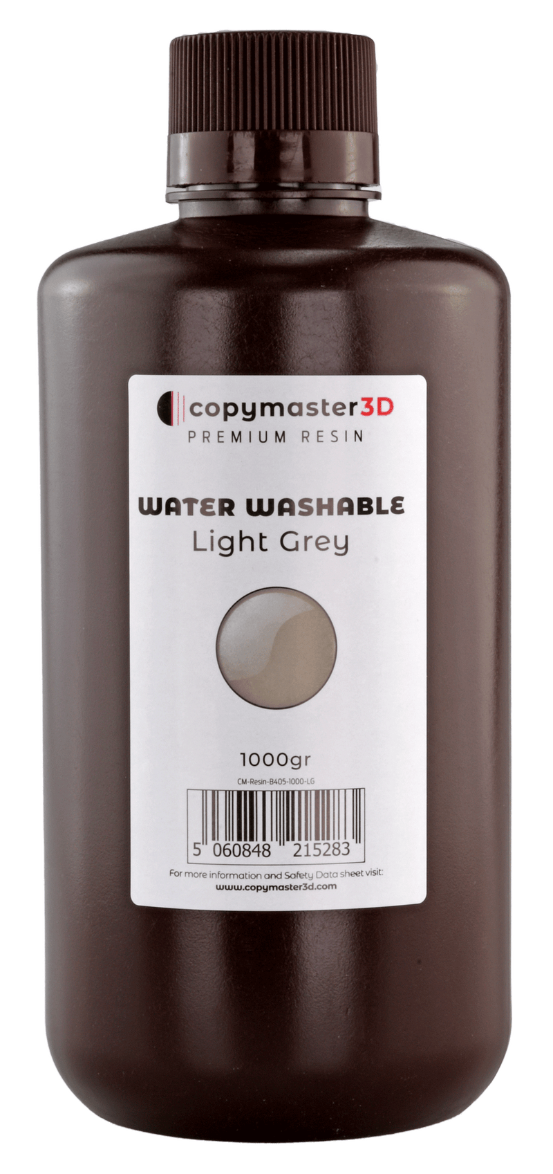 Copymaster3D Water Washable UV Resin - 1000 ml - Light Grey