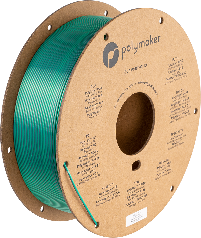 Polymaker PolyLite Silk PLA Dual Color