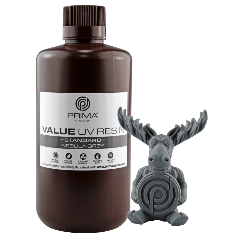 PrimaCreator Value UV / DLP Resin - 1000 ml - Nebula Grey