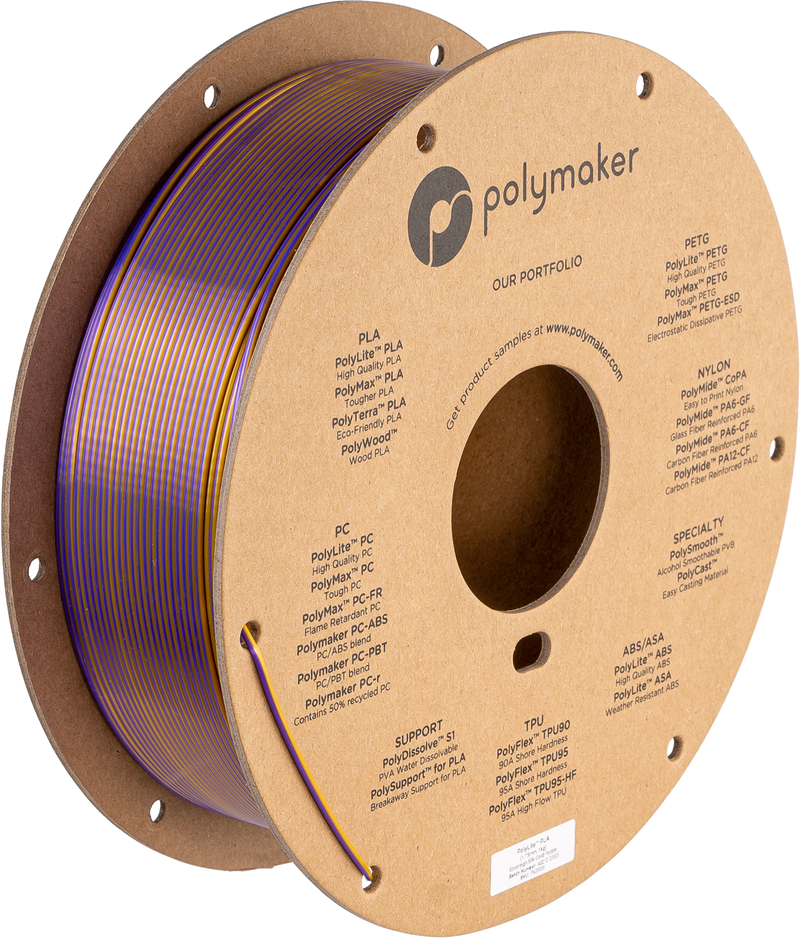 Polymaker PolyLite Silk PLA Dual Color